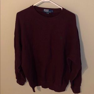 Men’s Polo by Ralph Lauren maroon sweatshirt